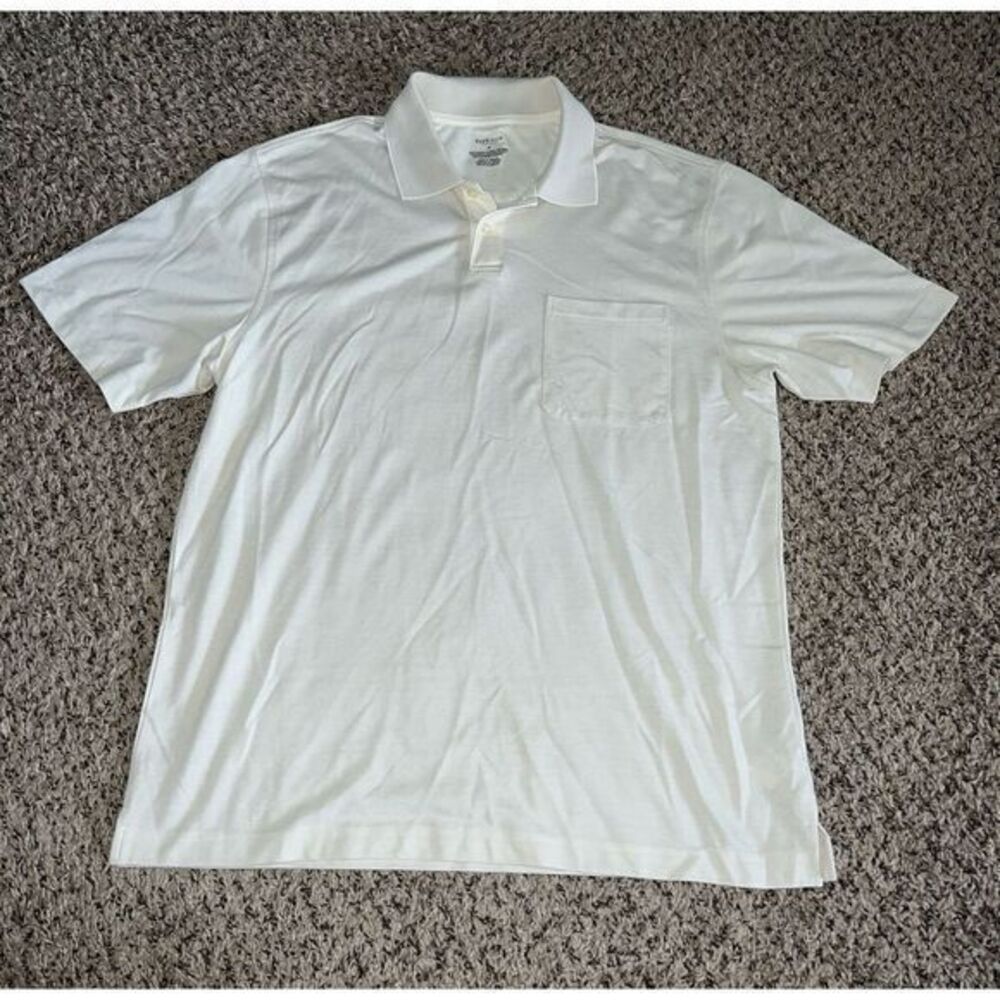 Van Heusen cream men's polo size medium
